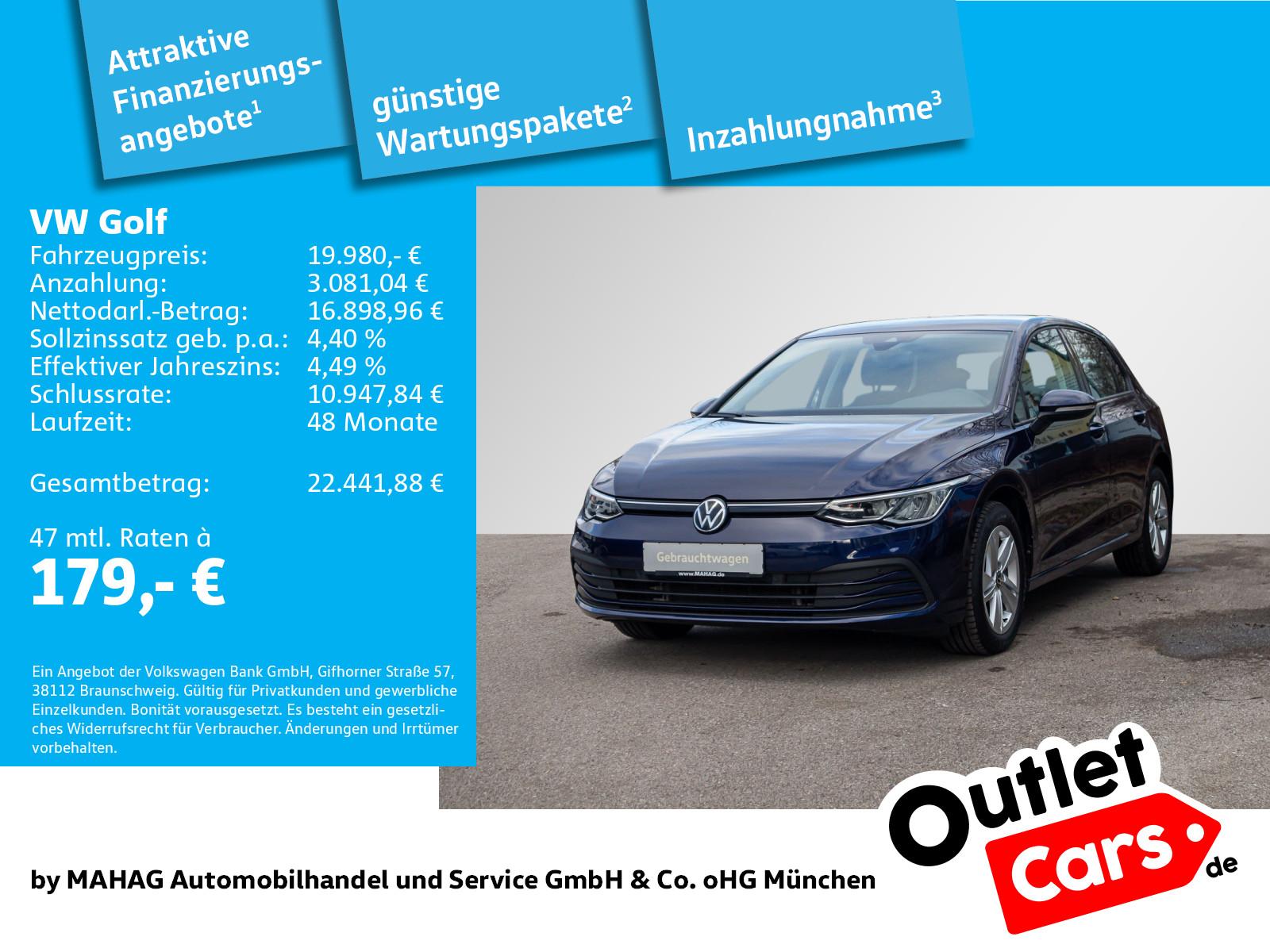 Volkswagen Golf VIII Life 2.0 TDI LED Navi ParkPilot RearVi