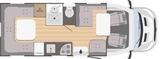 Rimor Evo 77 Plus Rudsitzgruppe+2xHubbett+170 PS+TOP! - Rimor Teilintegrierter