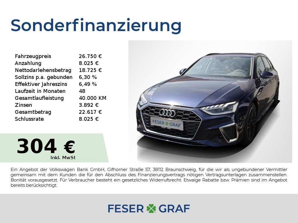 Audi Audi A4 Avant 35 TDI S Line Ext, Matrix,Navi,Kamer