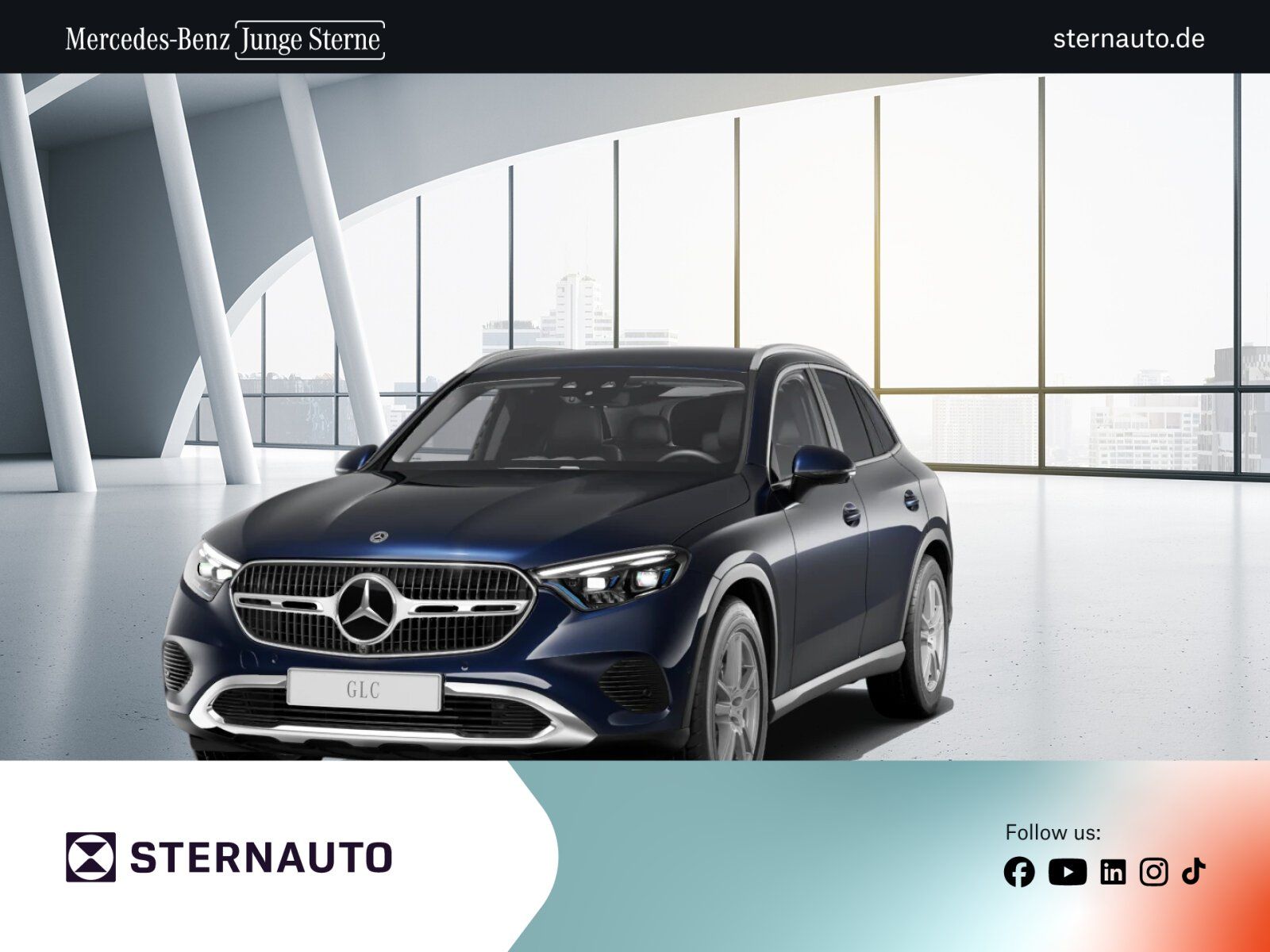 Mercedes GLC 220 2023, 2.0D dīzelis, Automāts, SUV/Apvidus, Zils — Latvijā