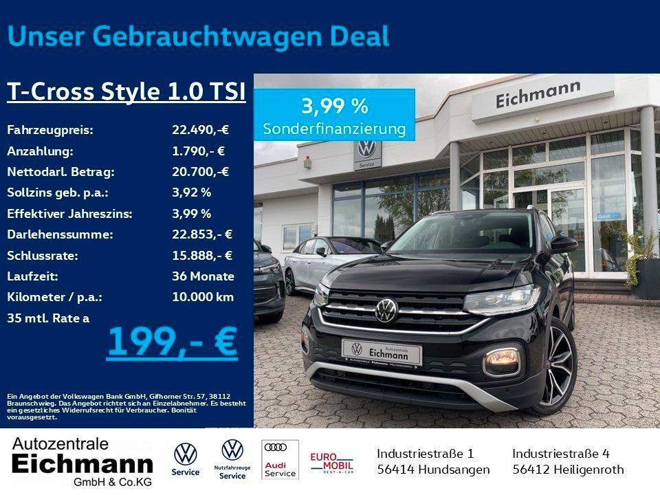 Volkswagen T-Cross Style 1.0 TSI+DSG+LED+NAVI+ACC+RFK+SIDE+