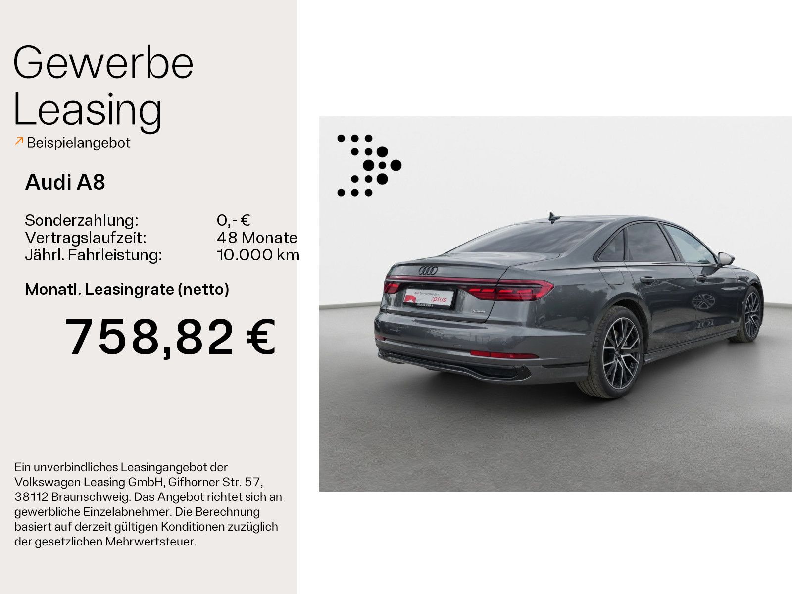 Audi A8 60 TFSIe quattro 59km/WLTP*Air*Massage*HuD imagem 2
