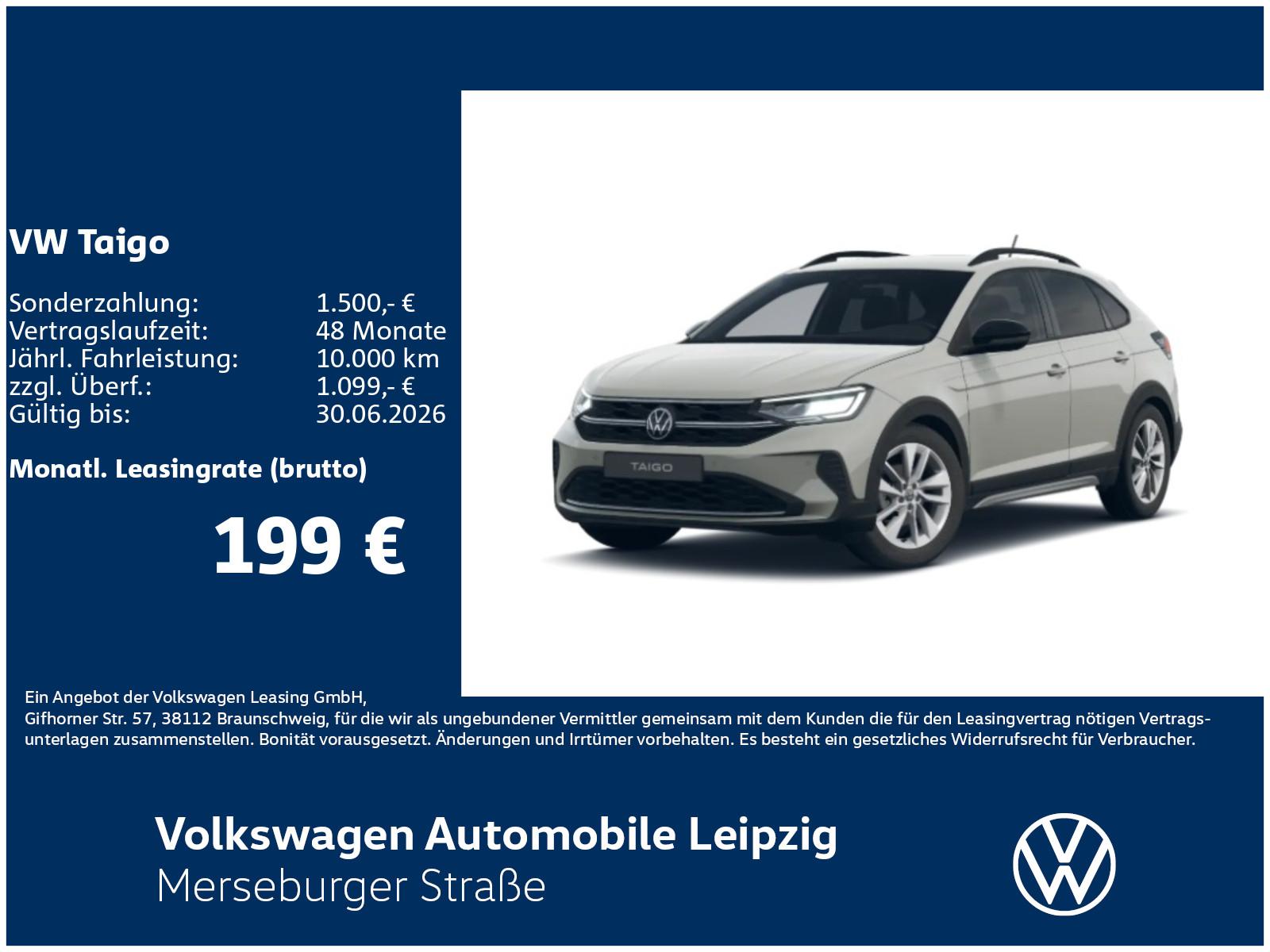 Volkswagen Taigo ENERGY 1.0 l TSI 85 kW NAVI*RFK*GJR