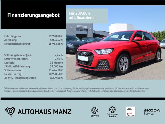 AUDI A1 Sportback  25 TFSI S tronic KLIMA ALU
