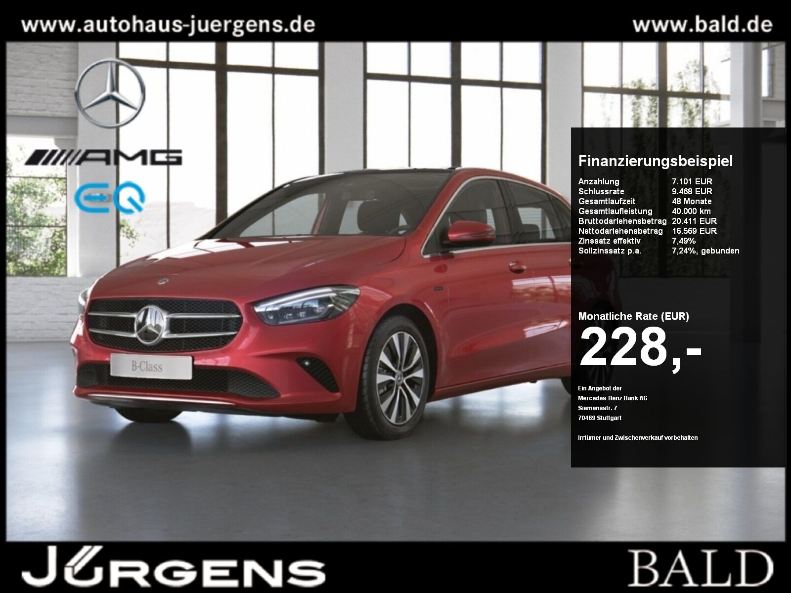 Mercedes-Benz B 250 e Pano+Progressive+MLB+Cam+LED+SHD+Navi