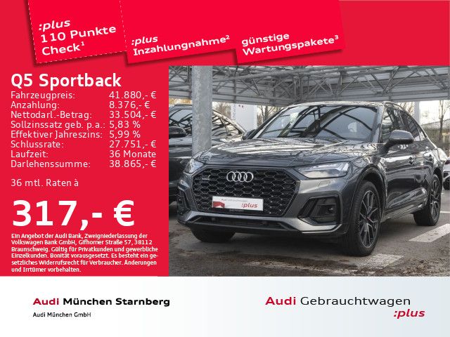 Audi Q5 Sportback S line 45 TFSI qu. MatrixLED AHK AC