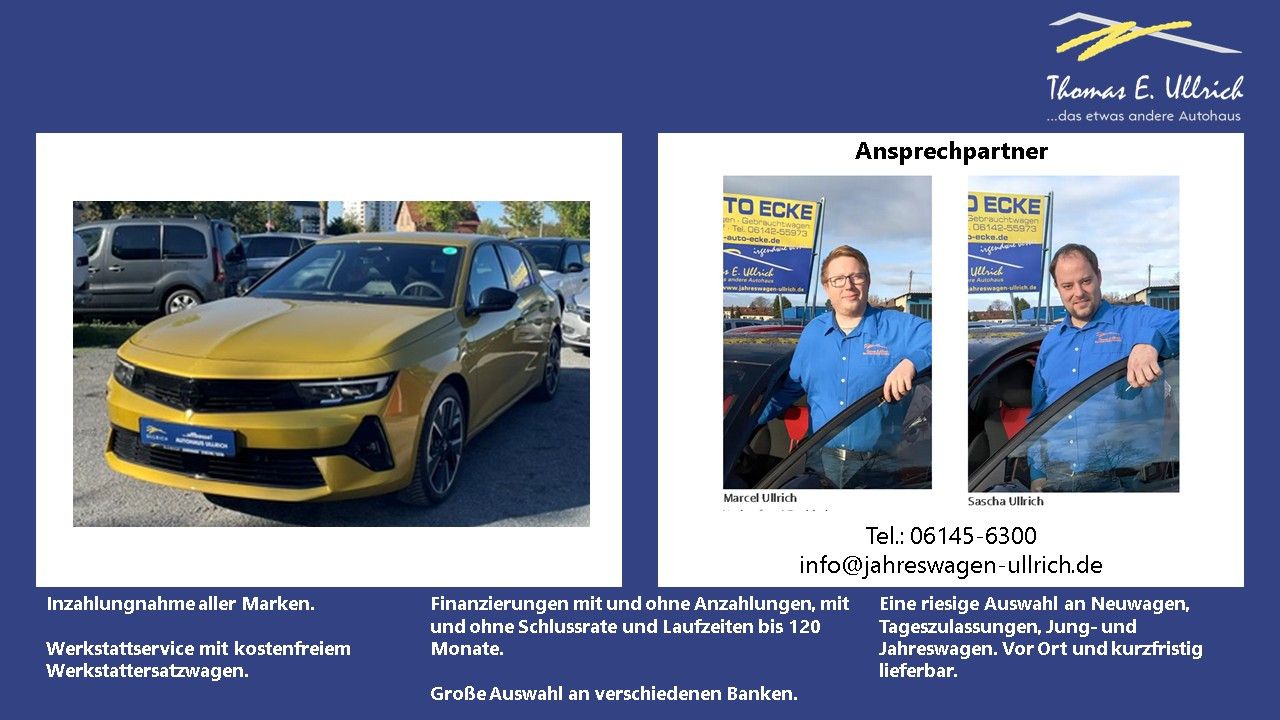 Fahrzeugabbildung Opel Astra L Electric GS 115KW
