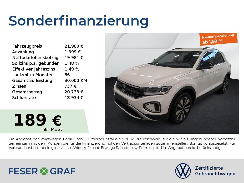 Volkswagen T-Roc GOAL 1.0 TSI Navi ACC BLIS LED Virtual SHZ