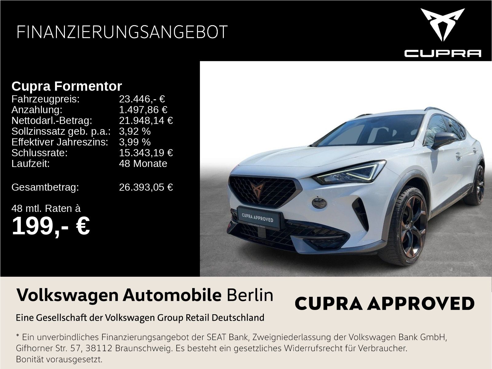 CUPRA Formentor 2.0 TDI DSG 4Drive Navi LED SHZ ACC PD