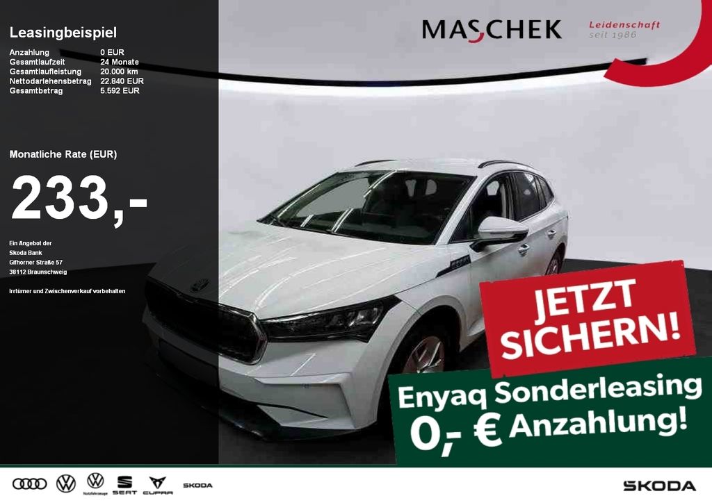 Skoda Enyaq 50 Sonderleasing ohne Anzahlung! ACC AUT