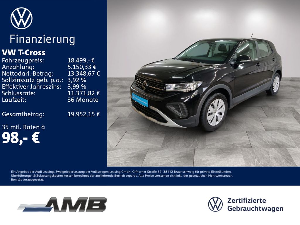T-Cross 1.0 TSI LED/digi.C/Sitzhzg/bis08.2030Gar