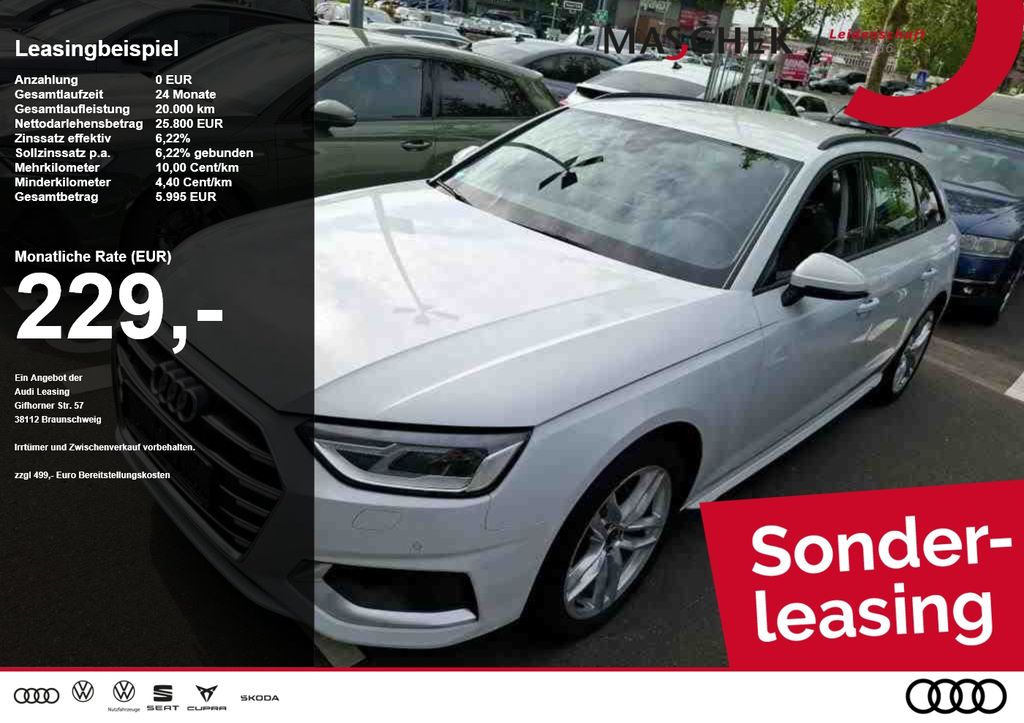 Audi A4 Avant 40 TDI S tronic Sonderleasing Naviplus