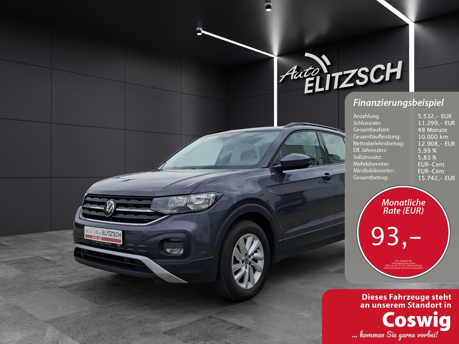 Fahrzeugabbildung Volkswagen T-Cross TSI Life Climatronic RFK AID ACC BT SHZ