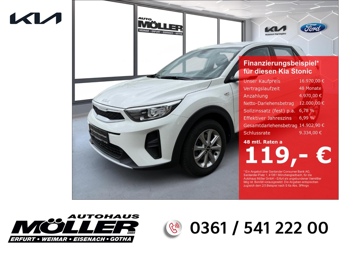 Kia Stonic 1.2 Klima Sitzhzg. PDC Tempomat DAB