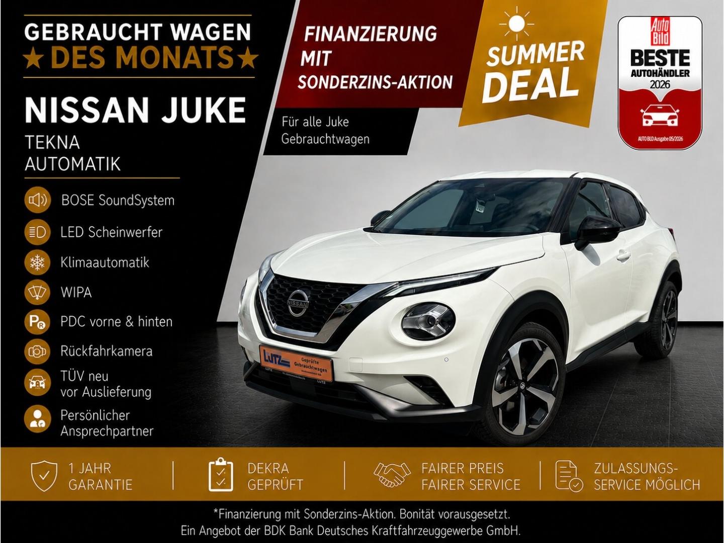Nissan Juke Tekna Automatk ACC Bose LED Klima Navi PDC