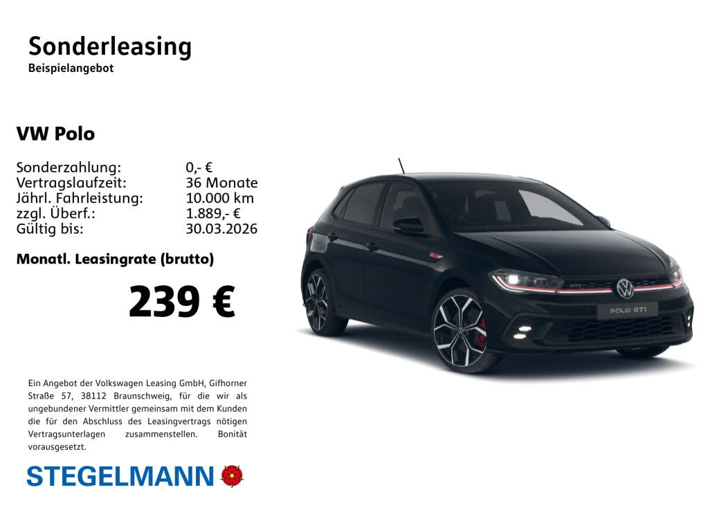 Volkswagen Polo 2,0 l TSI OPF 7-Gang-DSG GTI