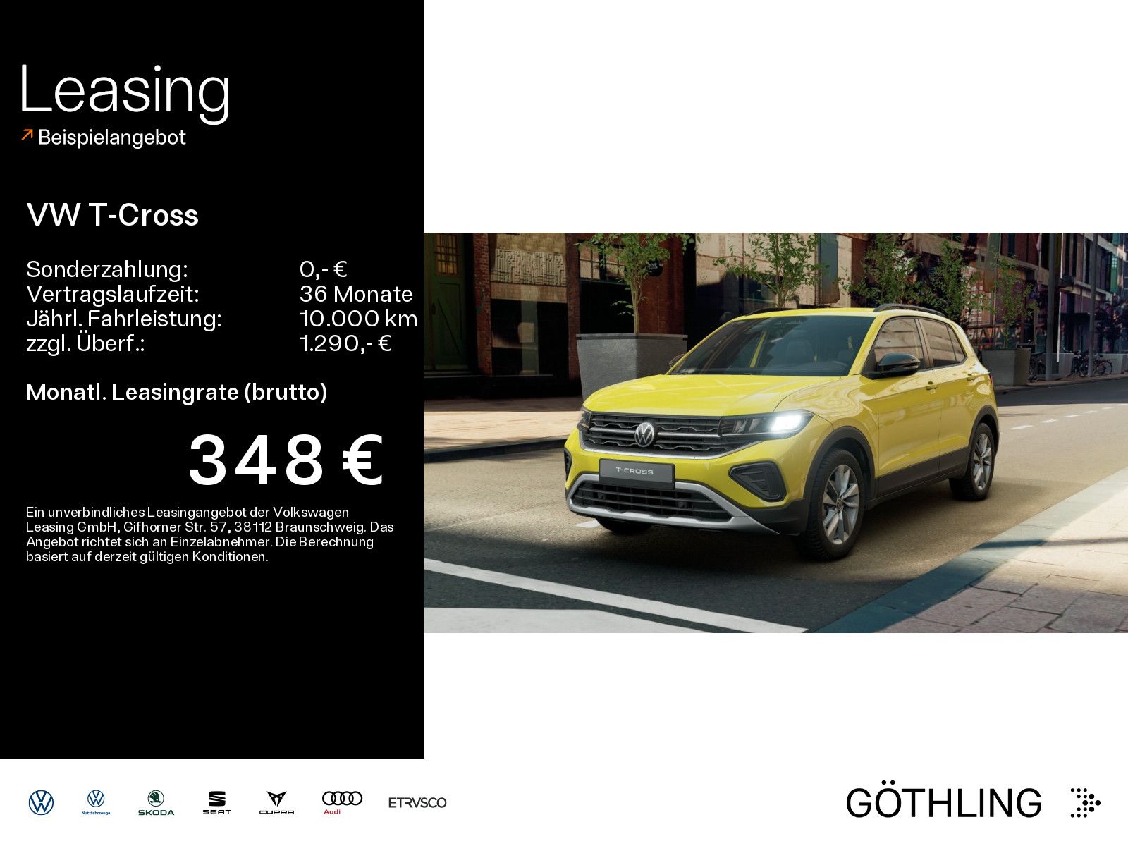 Volkswagen T-Cross Life 1.0 l TSI 85 kW (116 PS) 7- Gang-Do