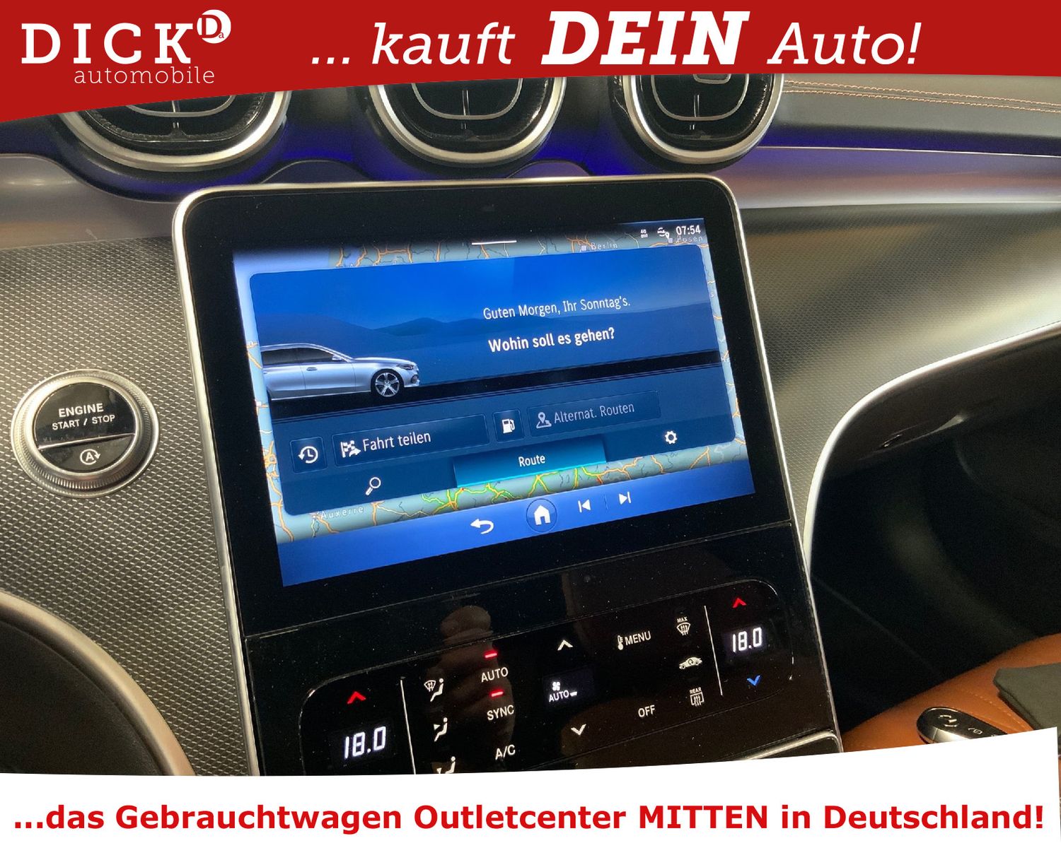 Fahrzeugabbildung Mercedes-Benz C 220d T 9G LED+/ACC/NAVI/NAPPA/STANDHZ/HUD/8Fa