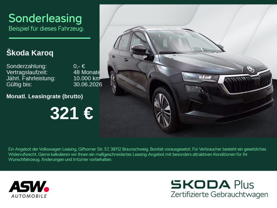 Skoda Karoq Selection 2,0 TDI DSG LED AHK 360° Navi VC