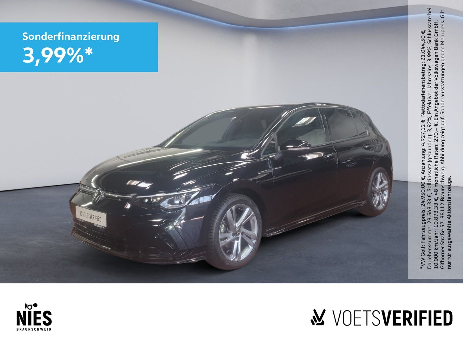 Volkswagen Golf VIII R-Line 1.5 eTSI DSG LED+RearView+PDC