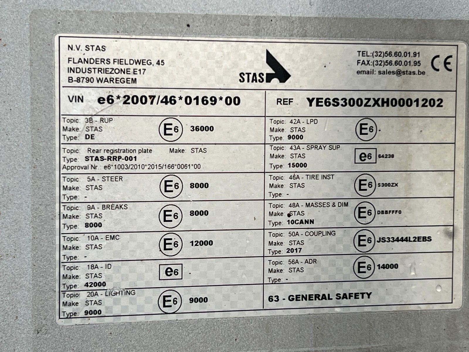 Fahrzeugabbildung Stas S 300 ZX 93 Walkingfloor