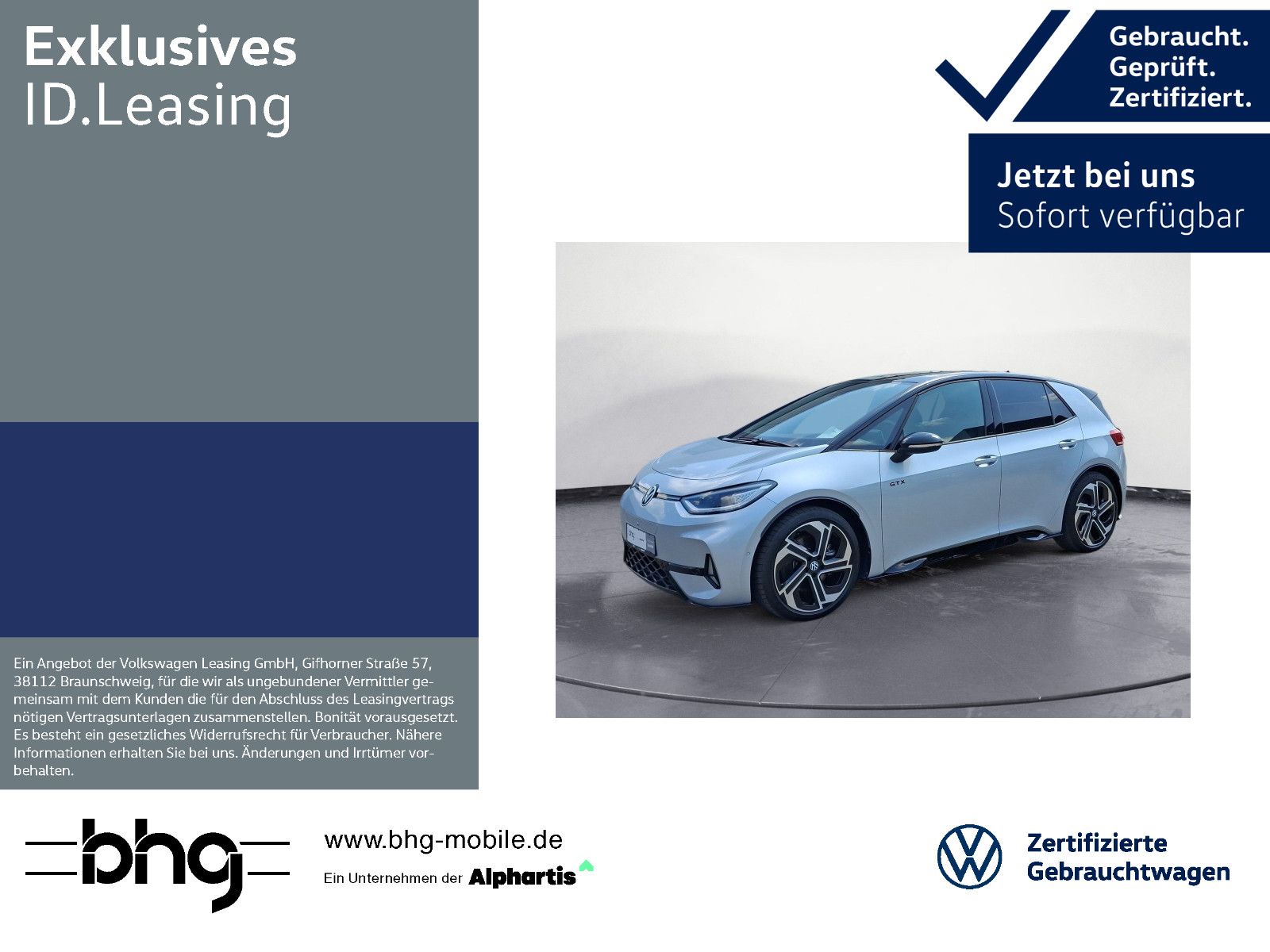 Volkswagen ID.3 GTX Performance *PANO*AHK*ACC*KEYLESS*AREA-