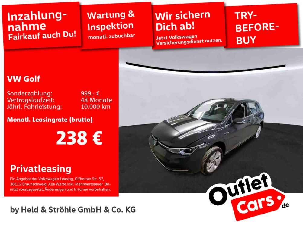 Volkswagen Golf 8 Style 2.0 TSI DSG LED+ NAVI R-KAM ACC SHZ