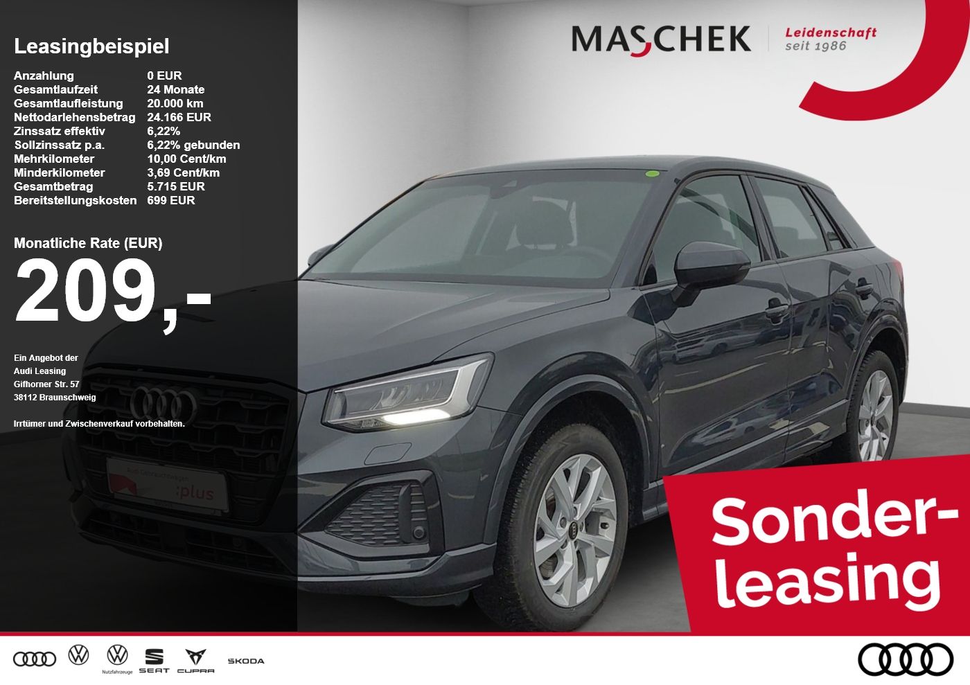 Audi Q2 Advanced 35 TDI S tronic Black Naviplus ACC R