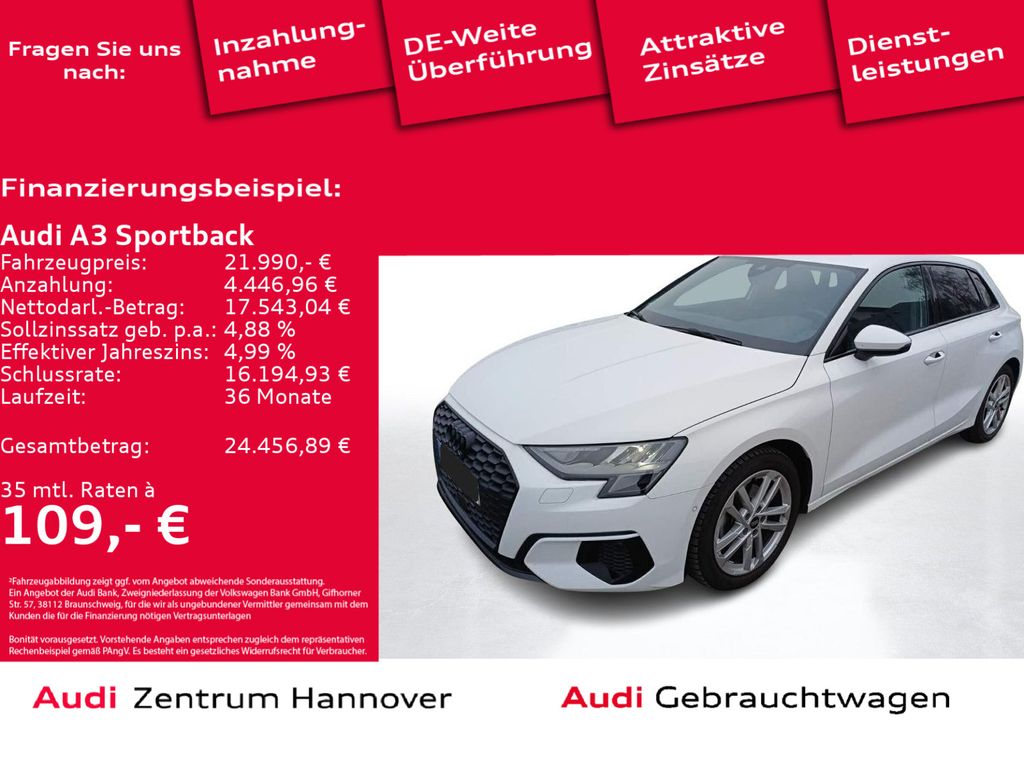 Audi A3 Sportback advanced 30 TFSI Navi virtual DAB