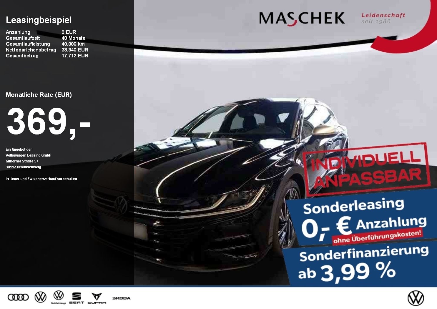 Volkswagen Arteon Shooting Brake R *Sonderleasing* ACC AUT