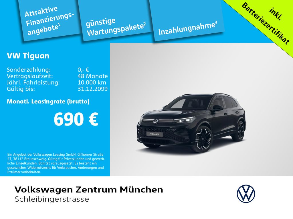 Volkswagen Tiguan 1.5 TSI R-Line eHybrid BlackStyle LEDER N