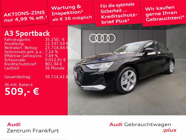 Audi A3 Sportback TDI S tronic advanced LED 360°