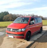 Volkswagen T6 2.0 TDI Wohnmobilzulassung AHK  - rote Volkswagen T6 Multivan