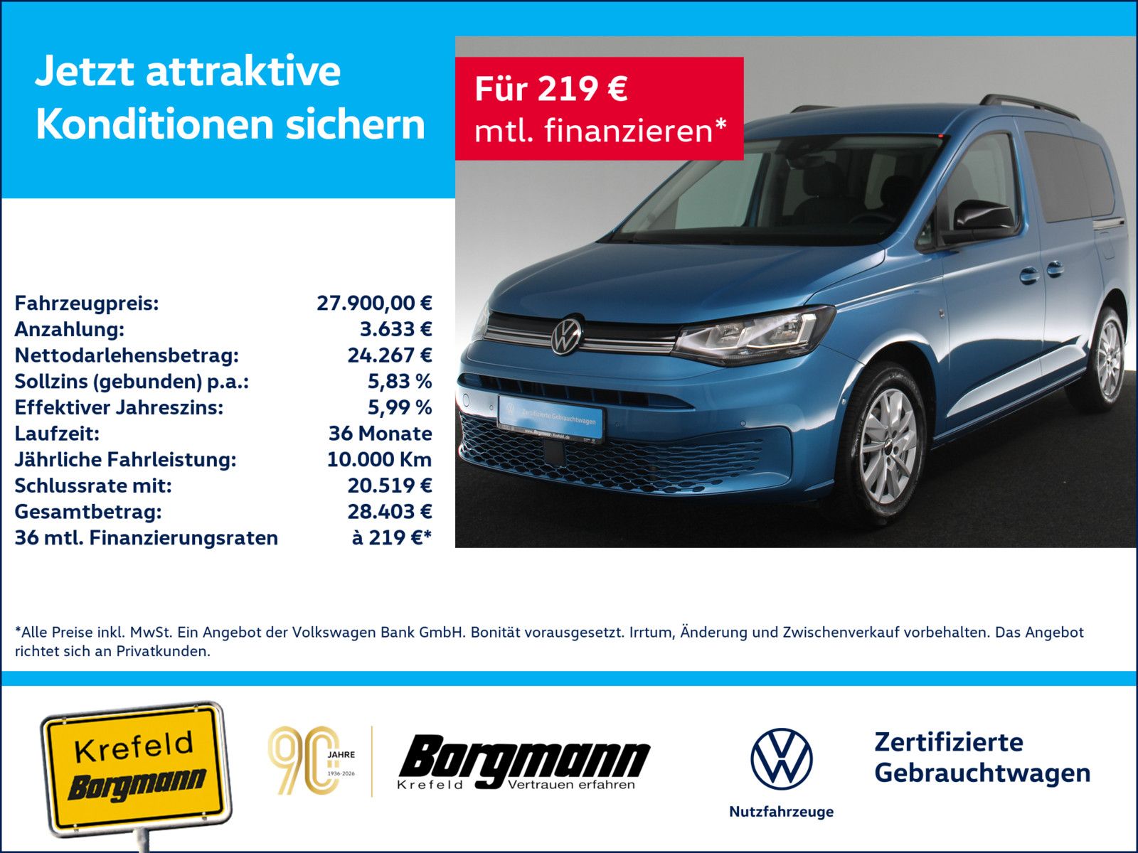 Volkswagen Caddy 2.0 TDI Life ACC KAMERA SHZ PDC KLIMA