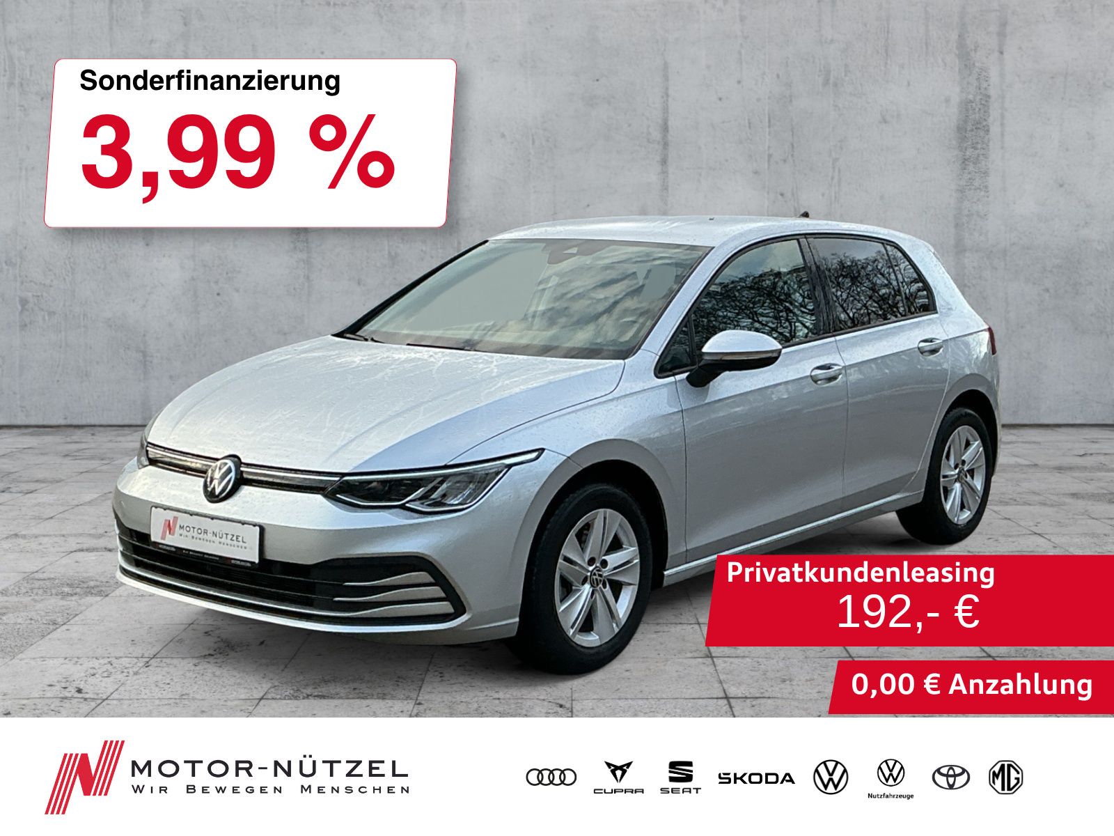Volkswagen Golf VIII 1.5 TSI LIFE 5JG+LED+NAVI+ACC+SHZ+AHK