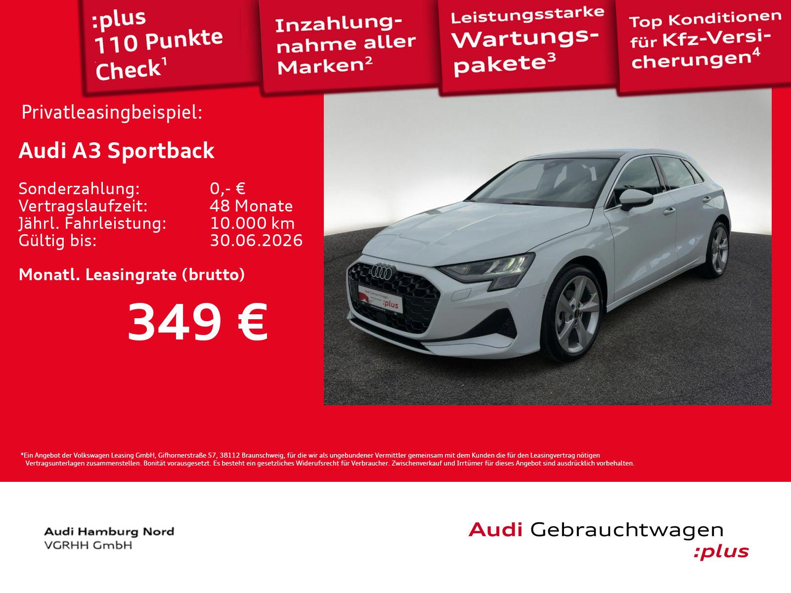 Audi A3 Sportback 30 TFSI S tronic Standhzg Pano Navi