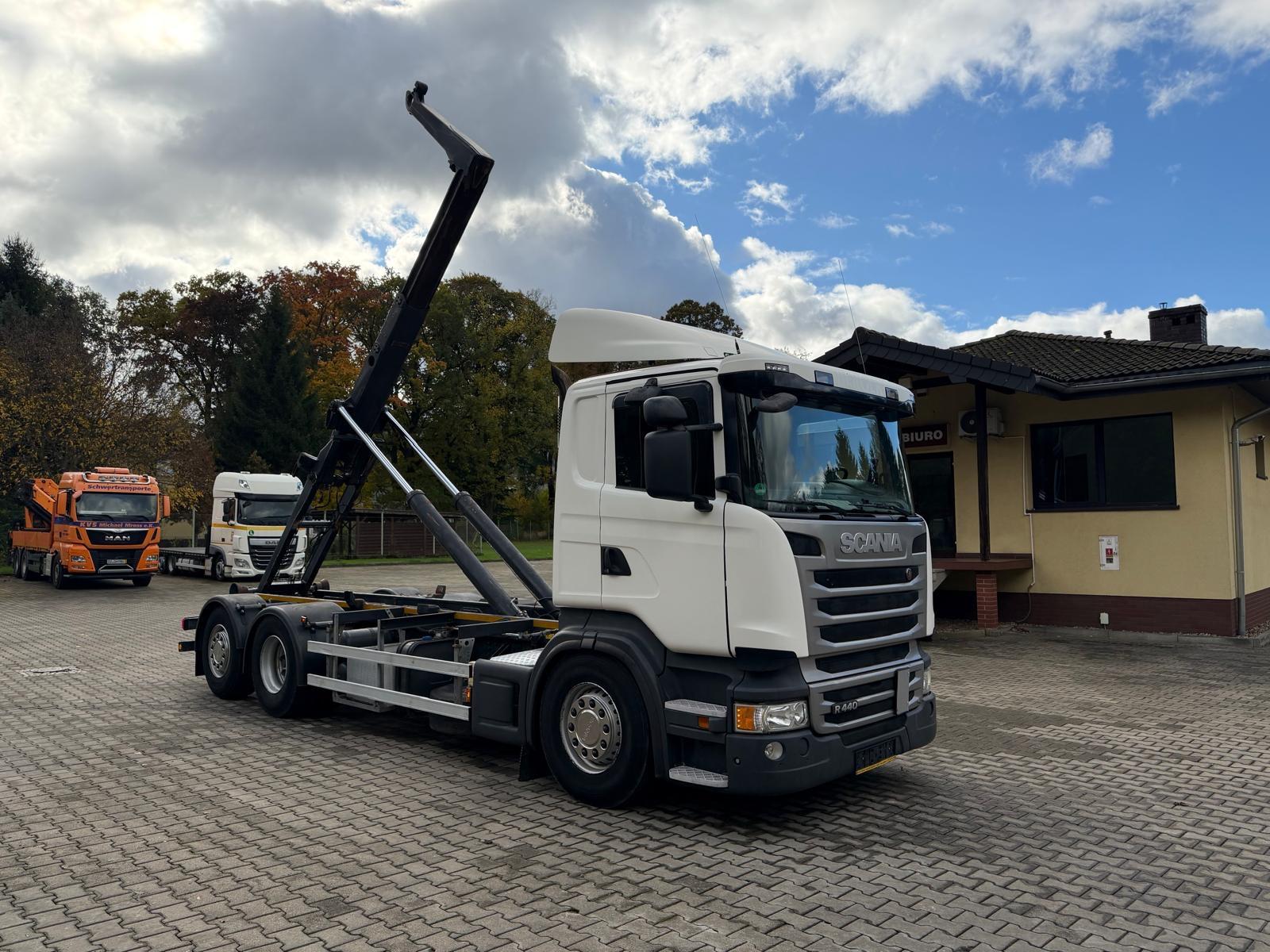 Scania R440 *6x2,ABROLLER MEILLER RK 20.70,FUNK,SCHALT*