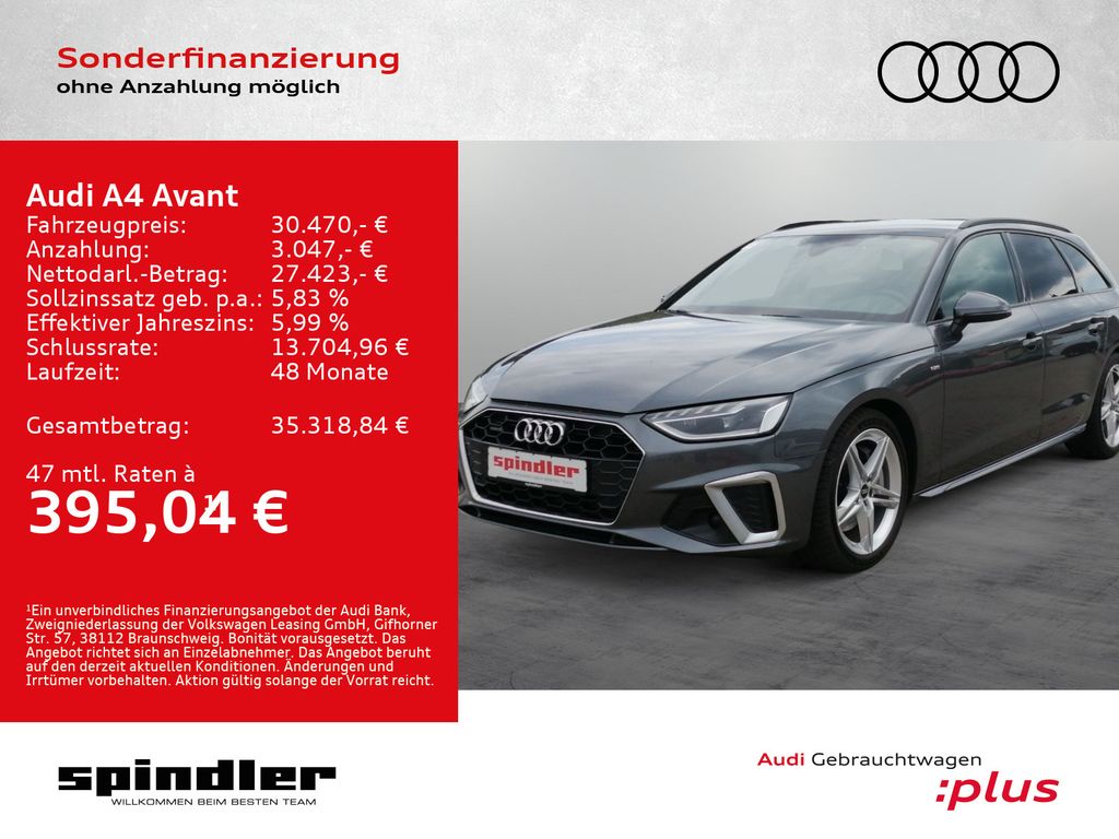 A4 Avant S-Line 45TFSI quat AHK LED Sound 3-Z Kl