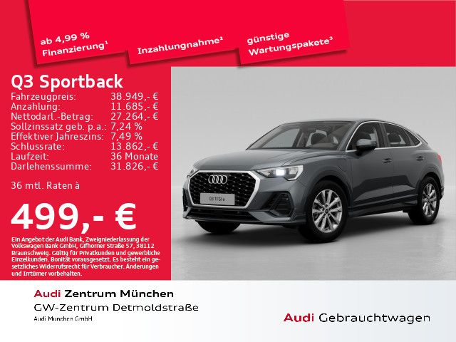 Audi Q3 Sportback 45 TFSI e S tronic AHK/Navi+/PDC+