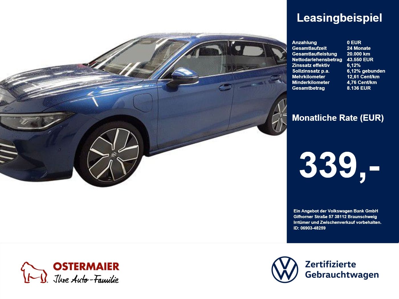 Volkswagen Passat Variant ELEGANCE 1.5eTSI 177PS DSG HYBRID