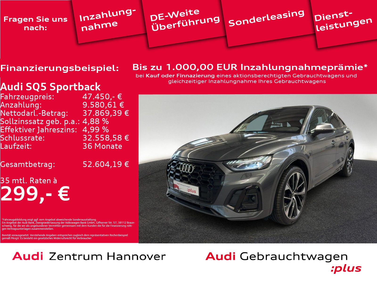 Audi SQ5 Sportback 55 TDI Matrix Luft Kamera virtual