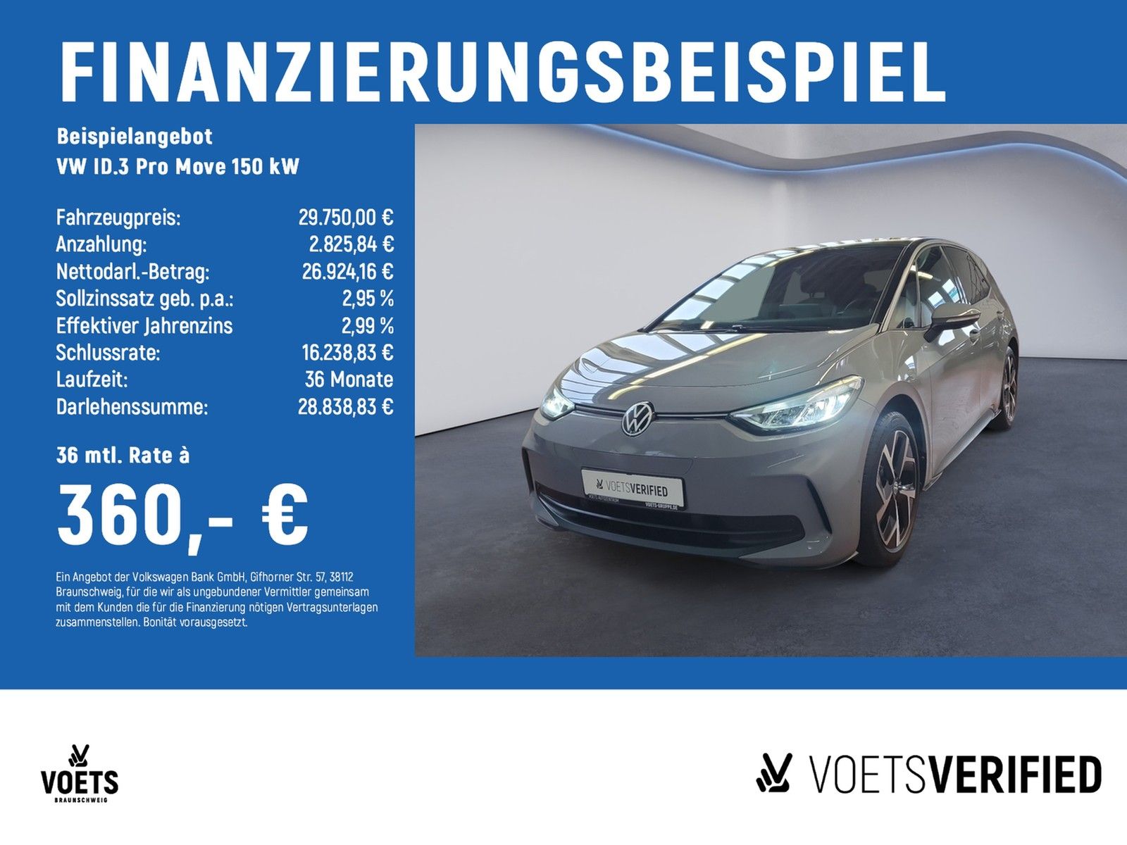 VW ID.3 Pro Move 150 kW LED+RearView+PDC+ACC+KLIMA