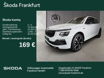 Skoda Leasing Angebot: Skoda Kamiq Monte Carlo 1,0 TSI 70 kW 5-Gang-Schaltget