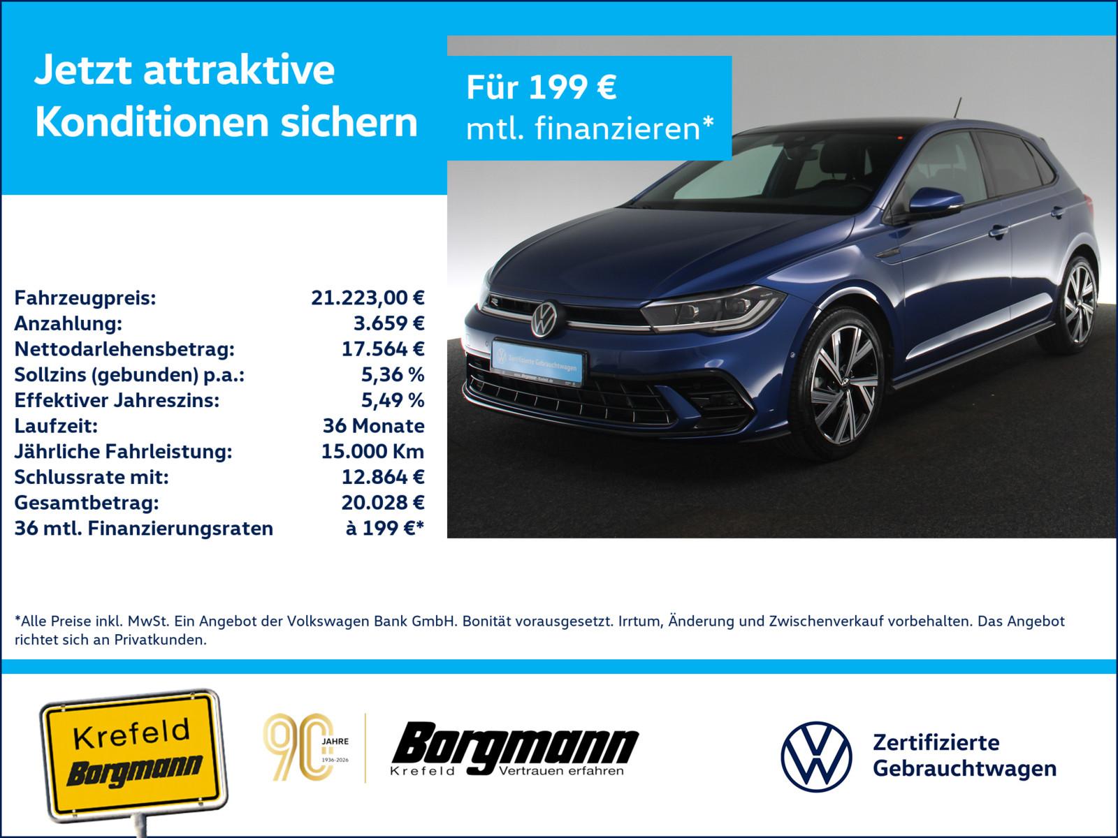 Volkswagen Polo 1.0 TSI R-Line MATRIX-LED PANO NAVI KAMERA
