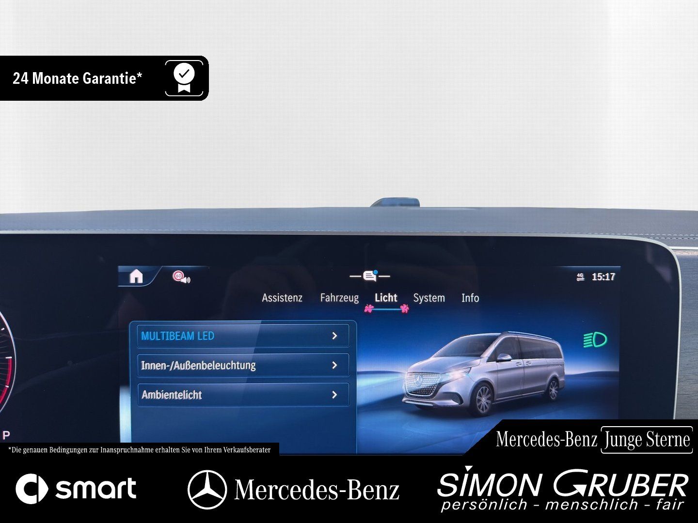 Fahrzeugabbildung Mercedes-Benz V 300 d Extra Lang AMG Night Burm eTüren 8 Sitze