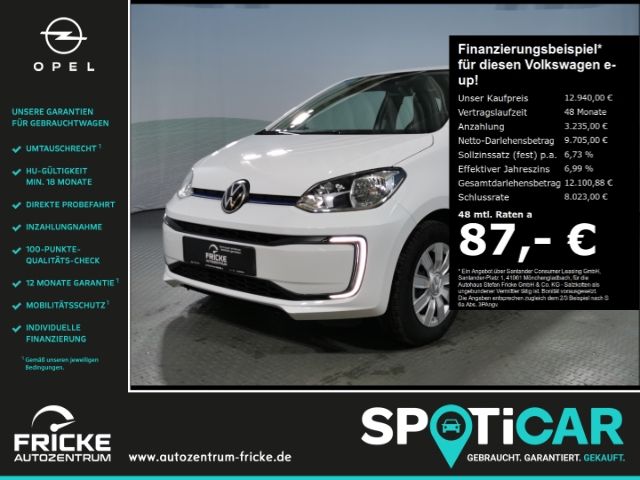 Volkswagen up e-up! +Bluetooth+Klimaautomatik+DAB