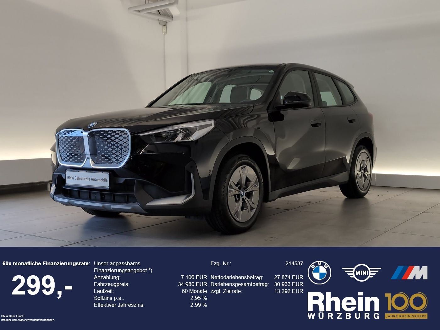 BMW iX1 eDrive20 Navi/LED/RFK/SHZ Navi/LED/RFK/SHZ