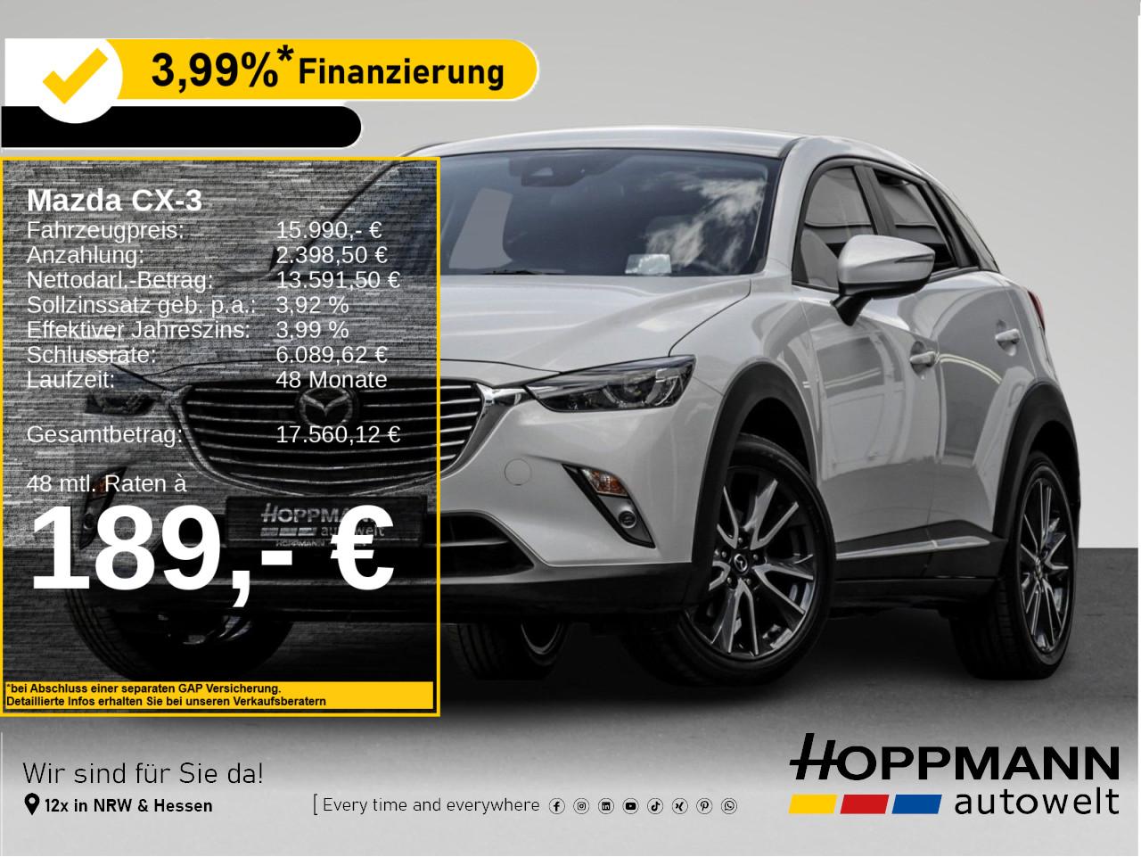 Mazda CX-3 SKYACTIV-G Sports-Line AWD*Navi*Kamera*PDC*