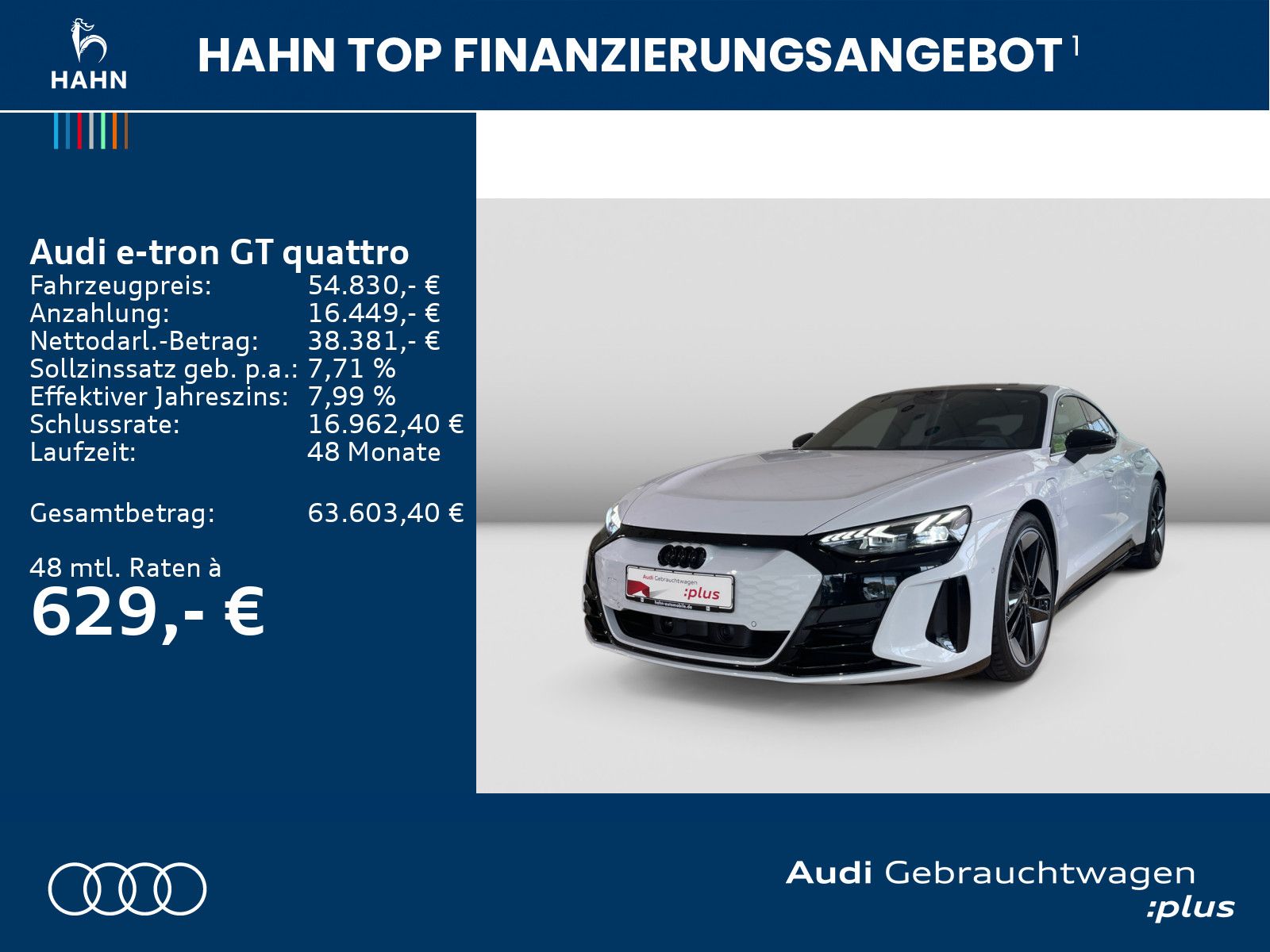 Audi e-tron GT quattro Matrix HUD B&O 360 ° Luftfahrw imagem 2