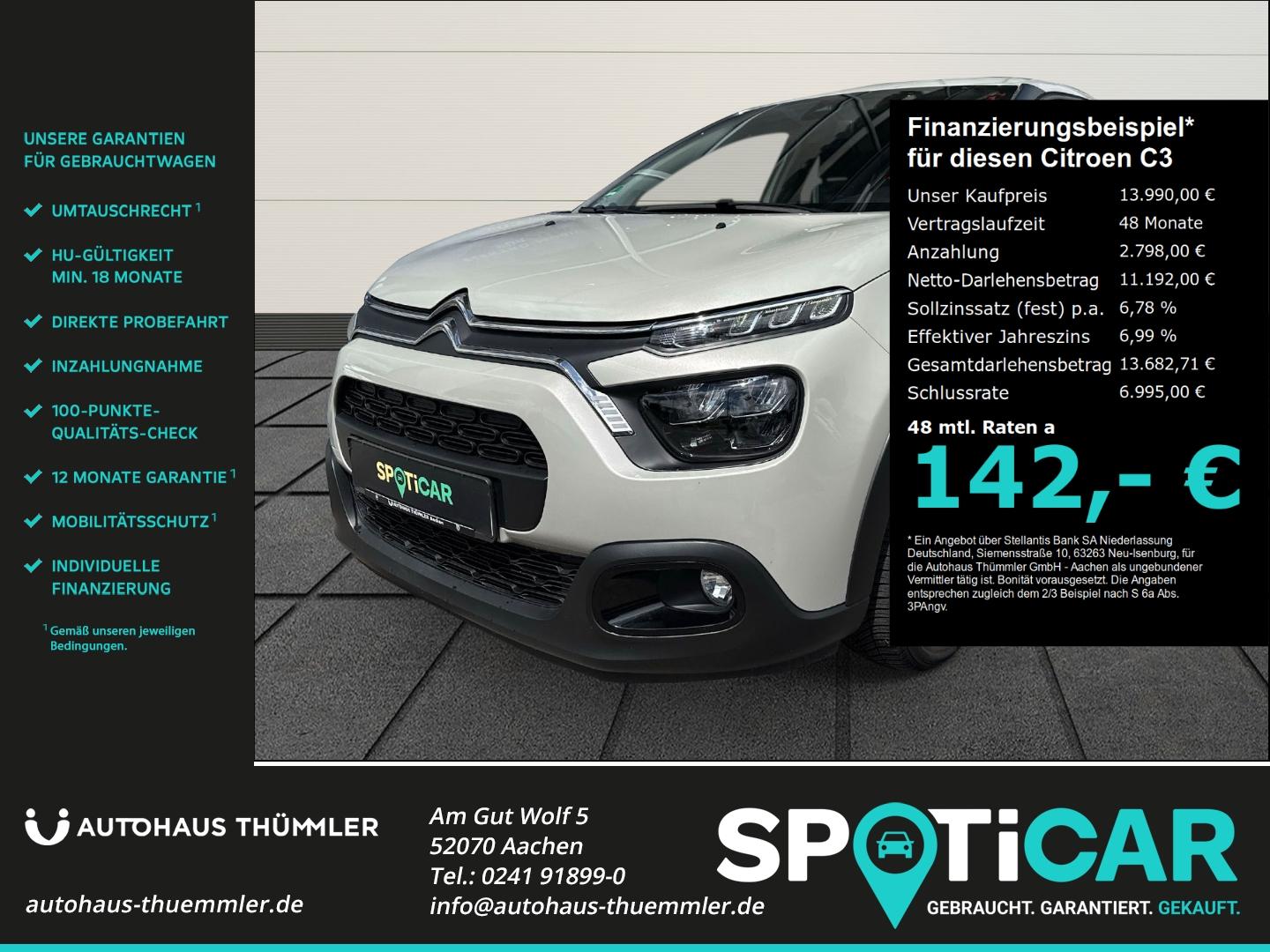 Citroën C3 Max LED Klimaautom Allwetterreifen Verkehrsze